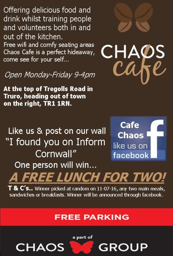 Chaos Cafe Free Dinner